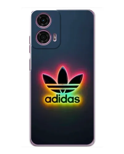Чехол для Motorola MOTO G24 Power с картинкой «Неоновый Adidas»