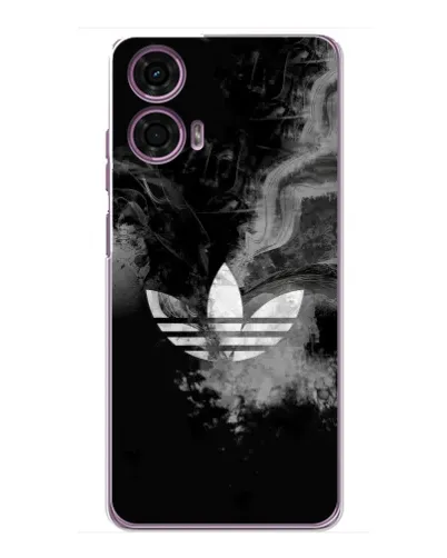 Чехол для Motorola MOTO G24 Power с картинкой «Абстрактный дым Adidas»