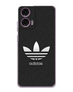 Чехол для Motorola MOTO G24 Power с картинкой «Adidas Карбоновая текстура»
