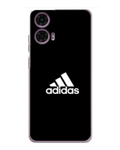 Чехол для Motorola MOTO G24 Power с картинкой «Черная классика Adidas»
