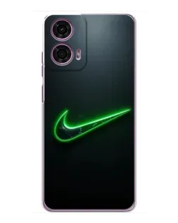 Чохол для Motorola MOTO G24 Power з картинкою «Неоновий контур Nike»