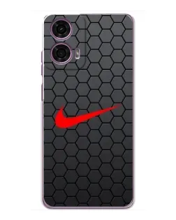 Чехол для Motorola MOTO G24 Power с картинкой «Nike — карбоновая сетка»