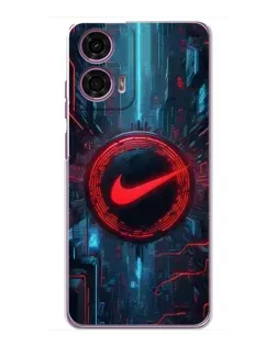 Чехол для Motorola MOTO G24 Power с картинкой «Техногенный стиль Nike»