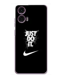 Чехол для Motorola MOTO G24 Power с картинкой «Текстовый принт Nike»