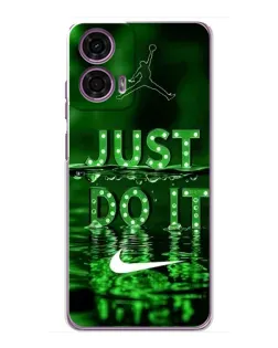 Чехол для Motorola MOTO G24 Power с картинкой «Зеленый неоновый Nike»