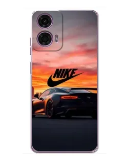 Чехол для Motorola MOTO G24 Power с картинкой «Nike и суперкар»