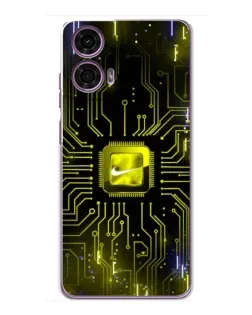 Чехол для Motorola MOTO G24 Power с картинкой «Nike — золотая искра»
