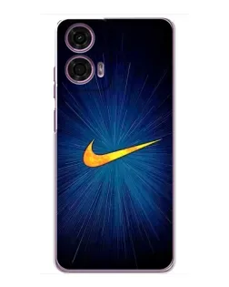 Чехол для Motorola MOTO G24 Power с картинкой «Синий пульс Nike»