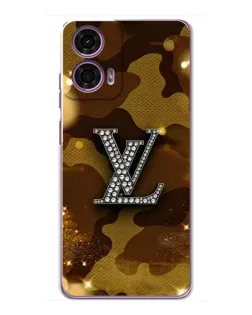 Чехол для Motorola MOTO G24 Power с картинкой «Камуфляжный Louis Vuitton»