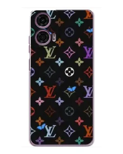 Чехол для Motorola MOTO G24 Power с картинкой «Цветная монограмма LV»