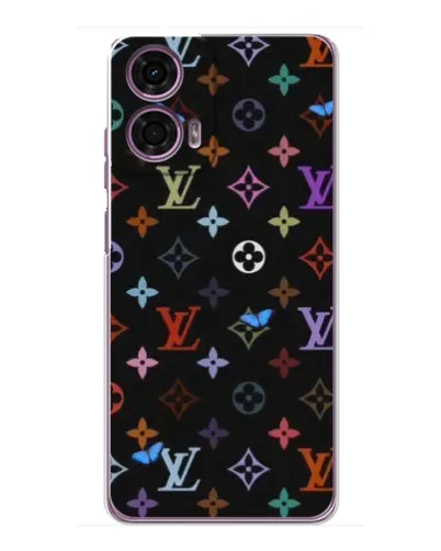 Чехол для Motorola MOTO G24 Power с картинкой «Цветная монограмма LV» Чехол для Motorola MOTO G24 Power с картинкой «Цветная монограмма LV»