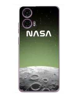 Чехол для Motorola MOTO G24 Power с картинкой «NASA — лунный градиент»