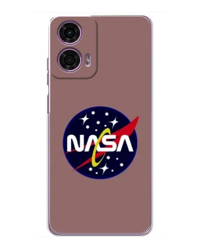 Чехол для Motorola MOTO G24 Power с картинкой «NASA — ретро космос»