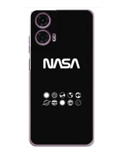 Чехол для Motorola MOTO G24 Power с картинкой «NASA — технический принт»