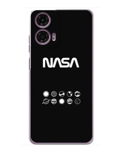 Чехол для Motorola MOTO G24 Power с картинкой «NASA — технический принт»