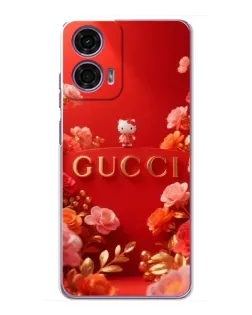 Чехол для Motorola MOTO G24 Power с картинкой «Gucci — золотой сад»