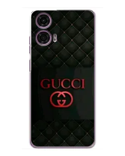 Чехол для Motorola MOTO G24 Power с картинкой «Gucci — стеганый черный»