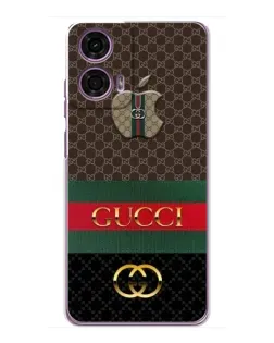 Чехол для Motorola MOTO G24 Power с картинкой «Gucci — брендированный десерт»