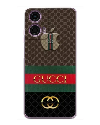 Чехол для Motorola MOTO G24 Power с картинкой «Gucci — брендированный десерт»