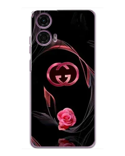 Чехол для Motorola MOTO G24 Power с картинкой «Gucci — неоновая роза»