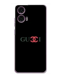 Чехол для Motorola MOTO G24 Power с картинкой «Gucci — красный градиент»
