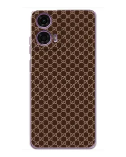 Чохол для Motorola MOTO G24 Power з картинкою «Gucci — шоколадна сітка» Чохол для Motorola MOTO G24 Power з картинкою «Gucci — шоколадна сітка»