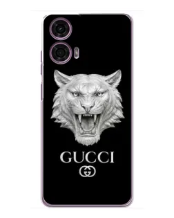 Чохол для Motorola MOTO G24 Power з картинкою «Gucci — срібний лев» Чохол для Motorola MOTO G24 Power з картинкою «Gucci — срібний лев»