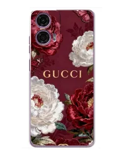 Чохол для Motorola MOTO G24 Power з картинкою «Gucci — бордові троянди» Чохол для Motorola MOTO G24 Power з картинкою «Gucci — бордові троянди»