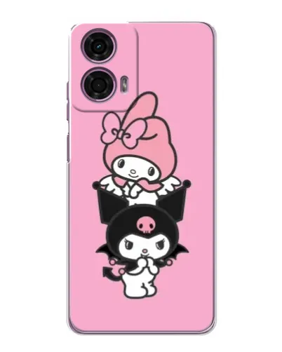Чехол для Motorola MOTO G24 Power с картинкой «My Melody и Kuromi» Чехол для Motorola MOTO G24 Power с картинкой «My Melody и Kuromi»