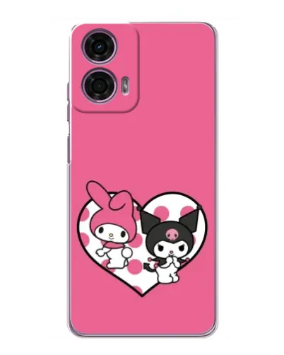 Чехол для Motorola MOTO G24 Power с картинкой «Kuromi и My Melody» Чехол для Motorola MOTO G24 Power с картинкой «Kuromi и My Melody»