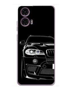 Чехол для Motorola MOTO G24 Power с картинкой «Темный силуэт BMW»