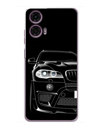 Чехол для Motorola MOTO G24 Power с картинкой «Темный силуэт BMW»