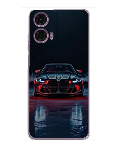 Чехол для Motorola MOTO G24 Power с картинкой «BMW на мокрой дороге»