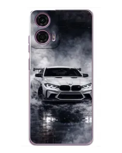 Чехол для Motorola MOTO G24 Power с картинкой «BMW сквозь туман»