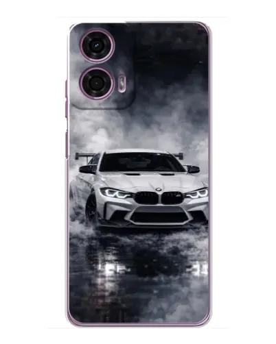 Чехол для Motorola MOTO G24 Power с картинкой «BMW сквозь туман»