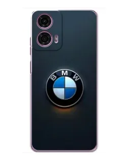 Чехол для Motorola MOTO G24 Power с картинкой «Логотип BMW — минимализм»