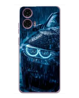 Чехол для Motorola MOTO G24 Power с картинкой «BMW под дождем»