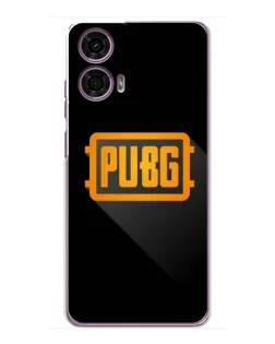 Чехол для Motorola MOTO G24 Power с картинкой «PUBG — рамка лого»