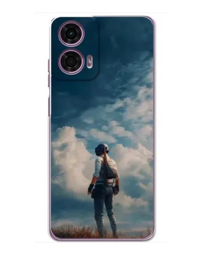 Чехол для Motorola MOTO G24 Power с картинкой «Герой PUBG на скале» Чехол для Motorola MOTO G24 Power с картинкой «Герой PUBG на скале»