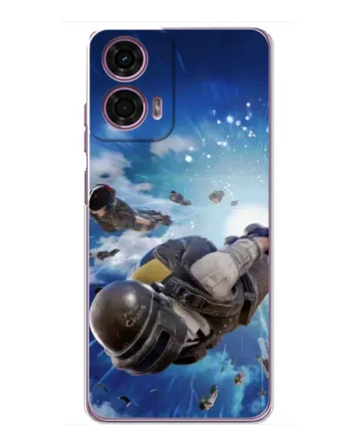 Чехол для Motorola MOTO G24 Power с картинкой «Десант PUBG — прыжок» Чехол для Motorola MOTO G24 Power с картинкой «Десант PUBG — прыжок»