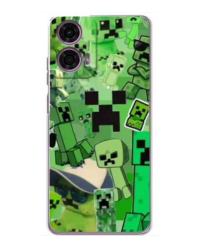 Чехол для Motorola MOTO G24 Power с картинкой «Криперы Minecraft» Чехол для Motorola MOTO G24 Power с картинкой «Криперы Minecraft»