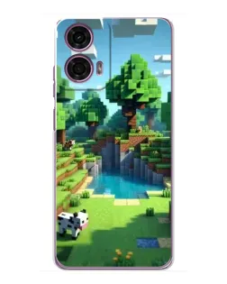 Чехол для Motorola MOTO G24 Power с картинкой «Minecraft летний день»