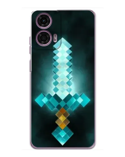 Чехол для Motorola MOTO G24 Power с картинкой «Алмазный меч неон» Чехол для Motorola MOTO G24 Power с картинкой «Алмазный меч неон»