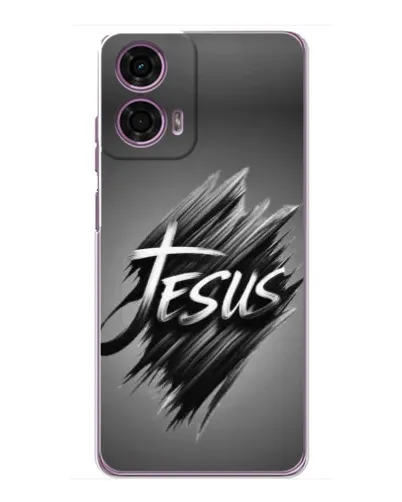Чехол для Motorola MOTO G24 Power с картинкой «Надпись Jesus Graffiti»