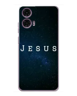 Чехол для Motorola MOTO G24 Power с картинкой «Звездное небо Jesus»