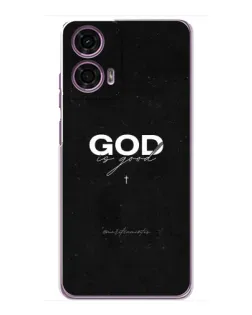 Чехол для Motorola MOTO G24 Power с картинкой «GOD — Бог над всем»