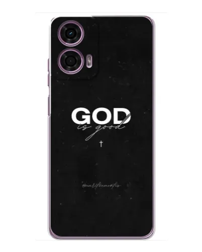 Чехол для Motorola MOTO G24 Power с картинкой «GOD — Бог над всем»