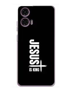 Чехол для Motorola MOTO G24 Power с картинкой «Вертикаль веры Jesus»