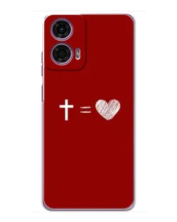 Чехол для Motorola MOTO G24 Power с картинкой «Уравнение любви»