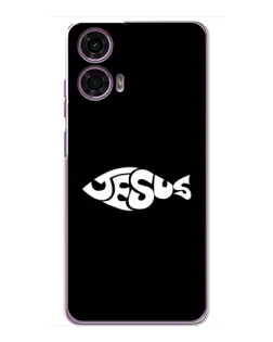 Чехол для Motorola MOTO G24 Power с картинкой «Рыба Jesus»